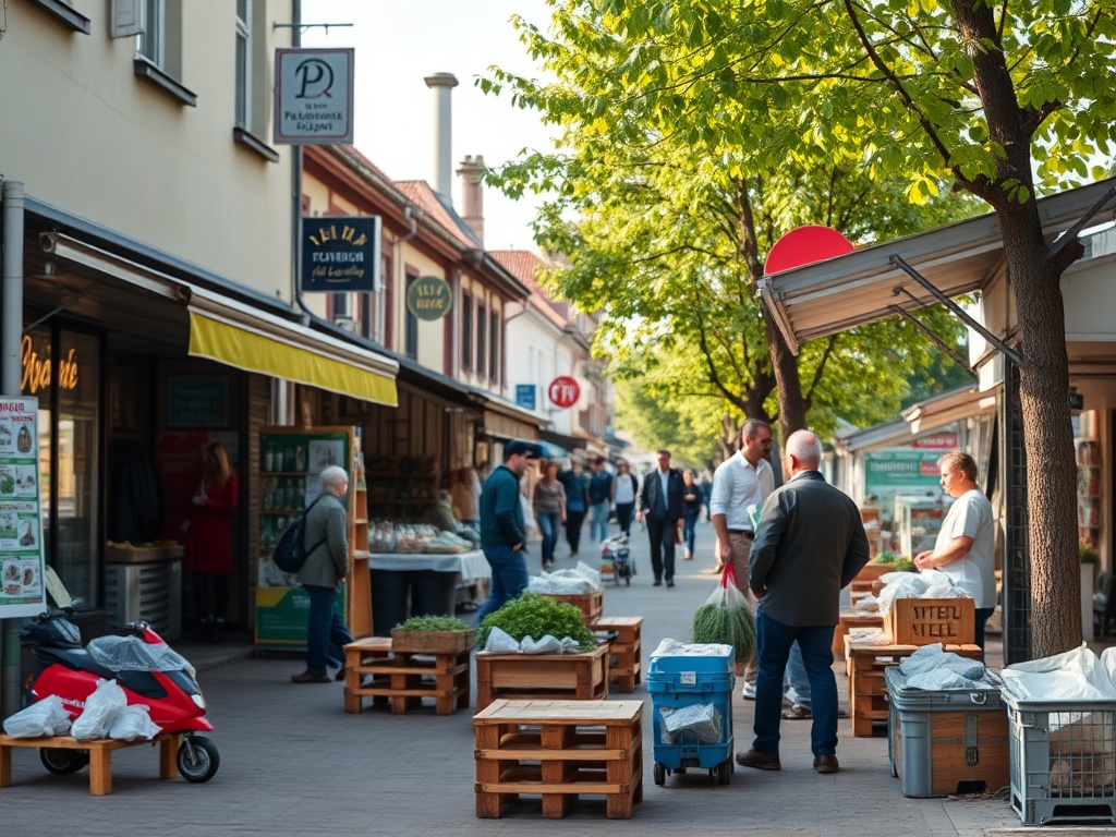Panorama Kędzierzyna-Koźla z widocznymi zakładami przemysłowymi i rzeką Odrą.